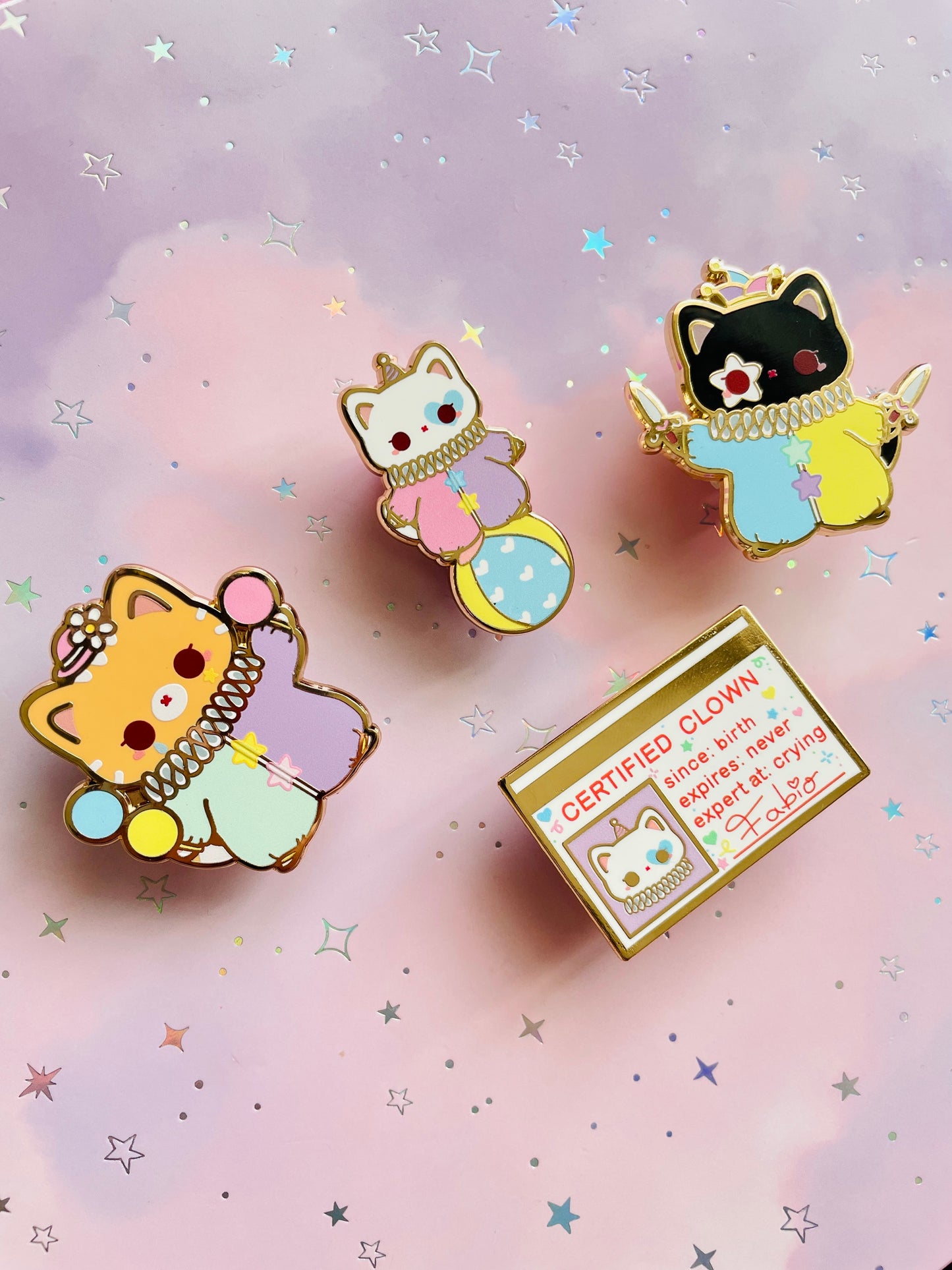 Cat Clown Pin | Hard Enamel Pin