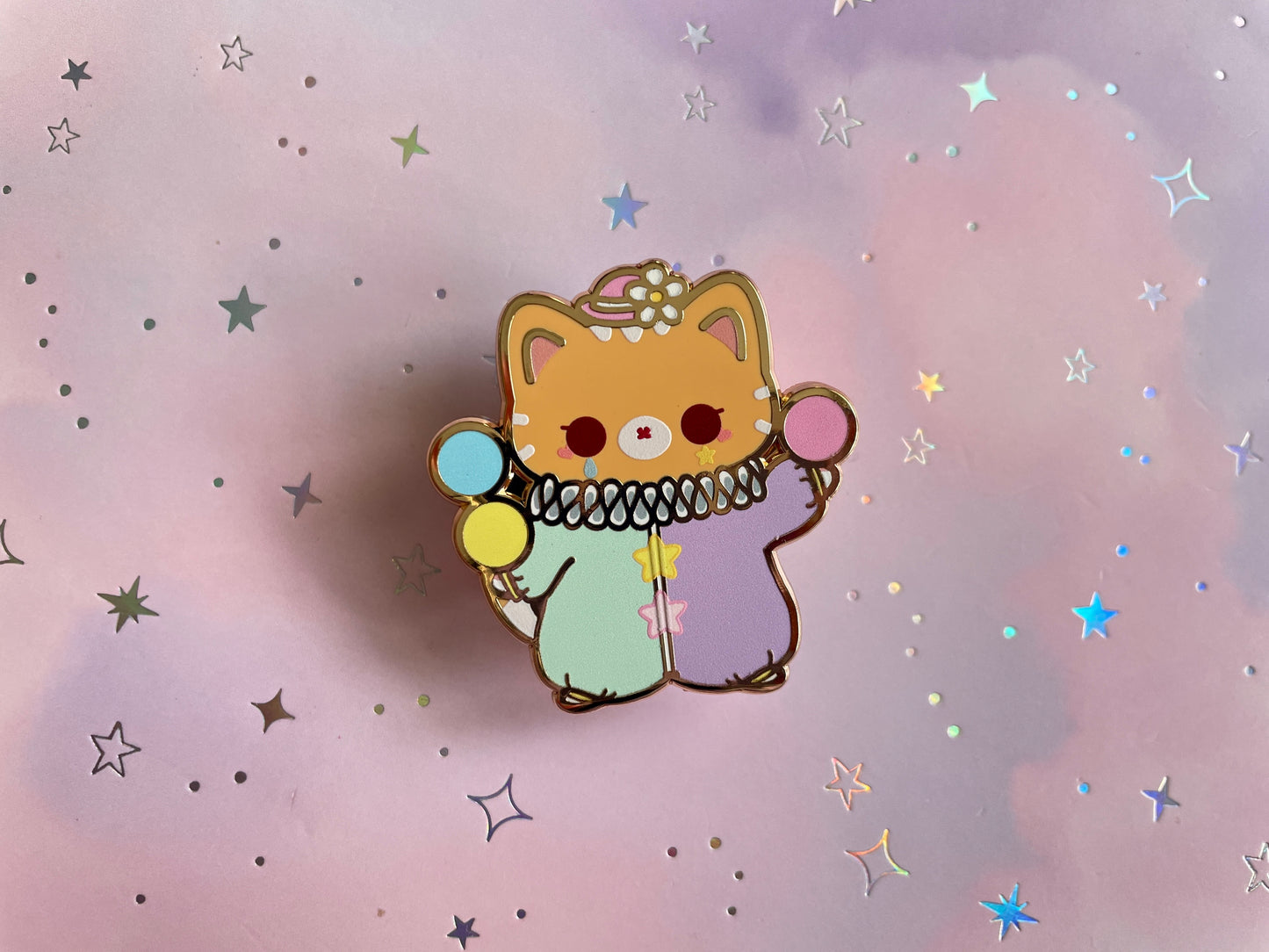 Cat Clown Pin | Hard Enamel Pin