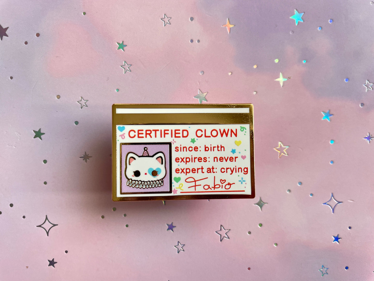 Cat Clown Pin | Hard Enamel Pin