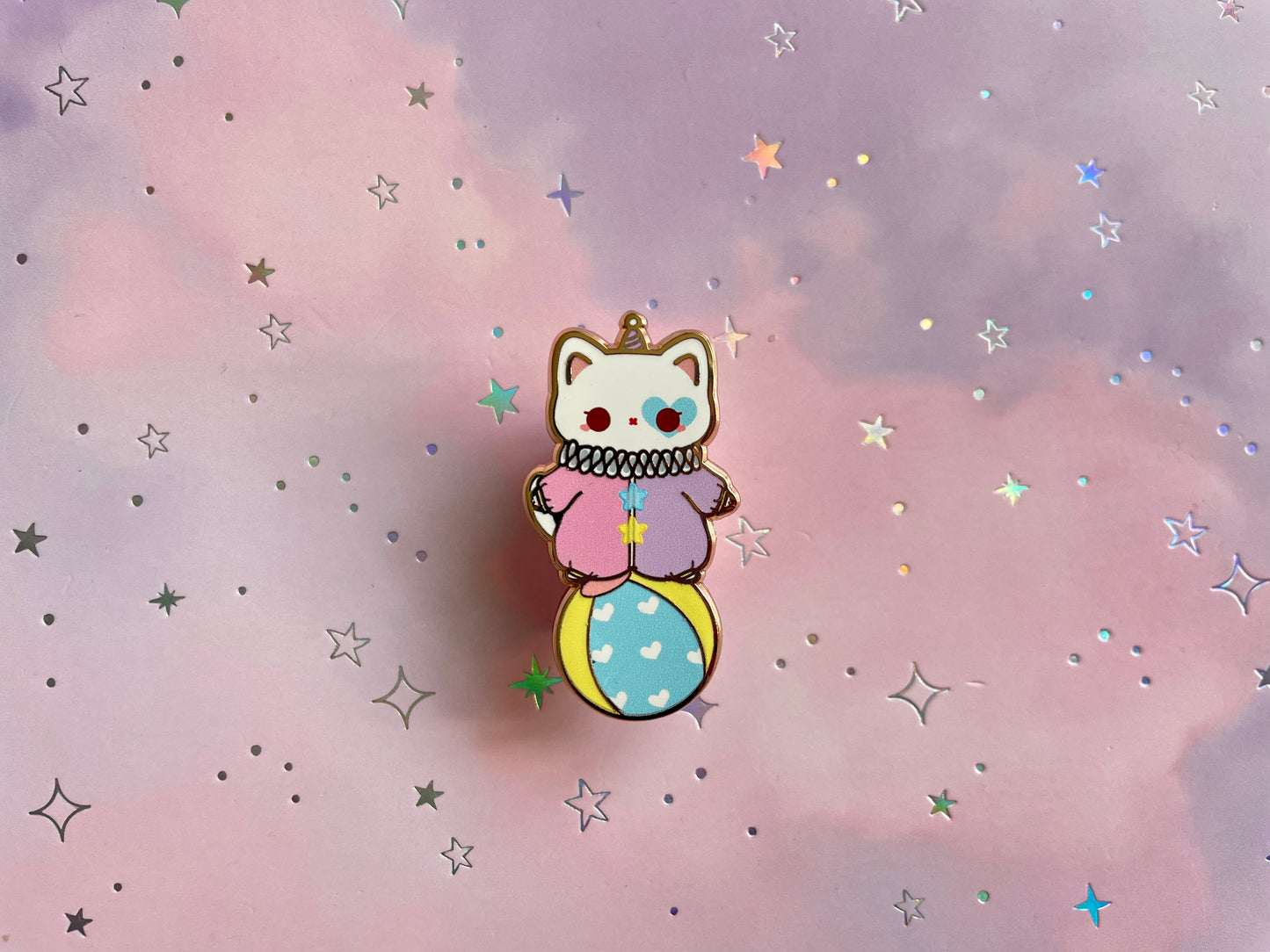 Cat Clown Pin | Hard Enamel Pin