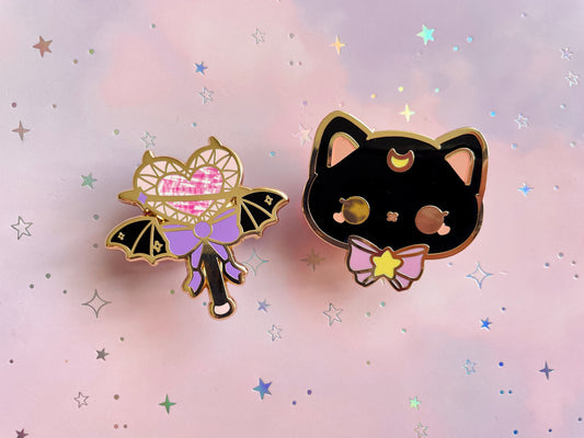 Magical Demonic Cat Set | Hard Enamel Pin