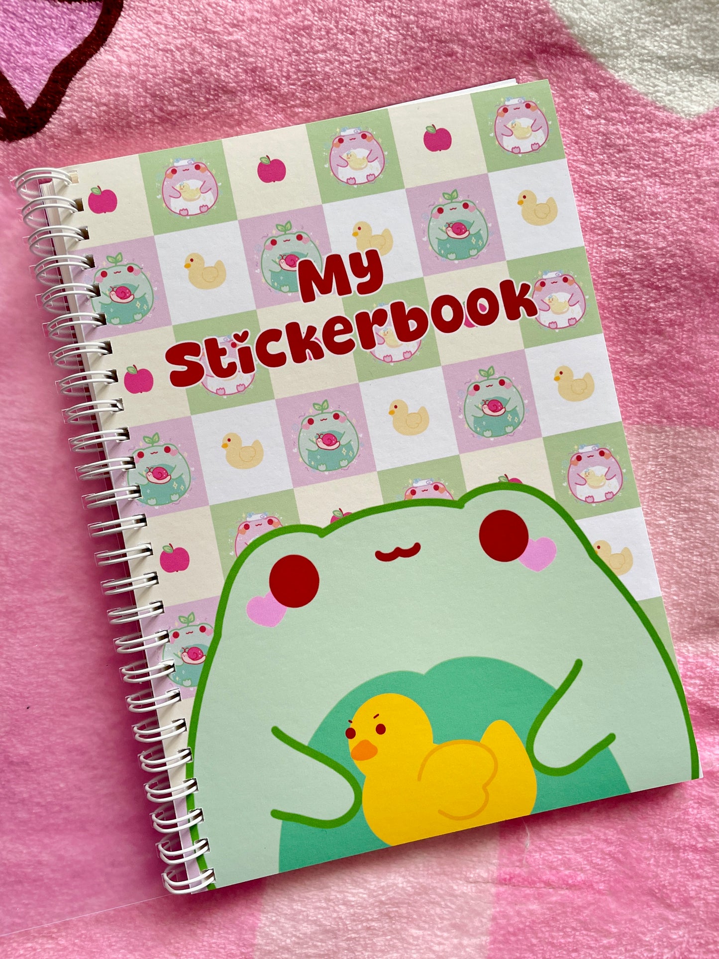 Silly Frog Duo Sticker Album | Reusable Stickerbook | DIN A5