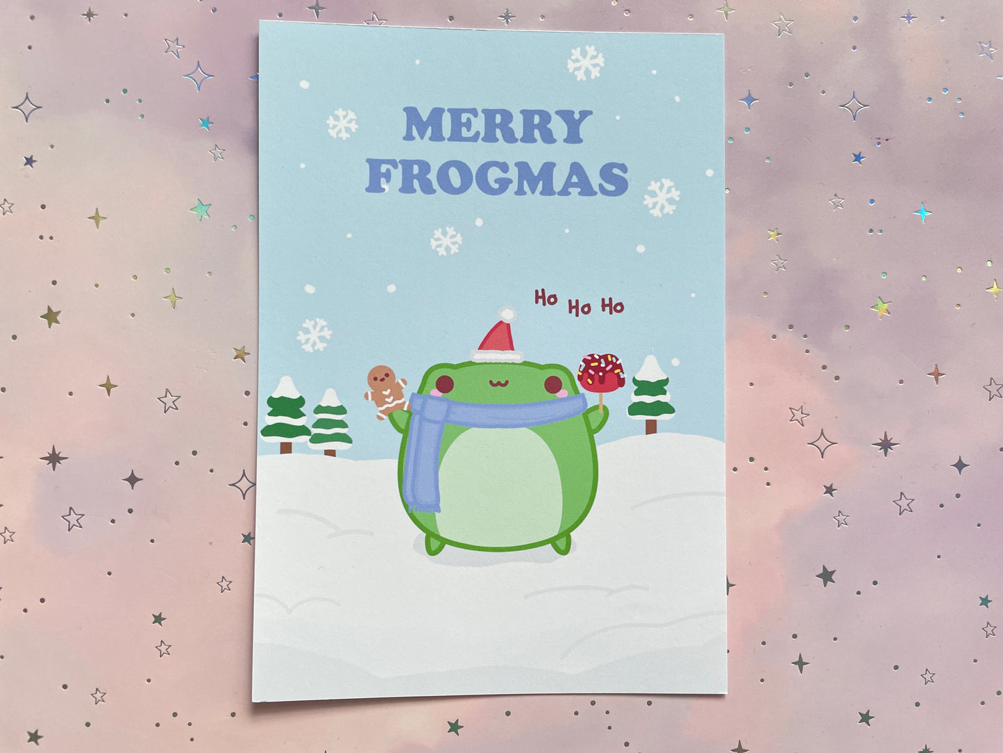 Happy Frog Christmas Card | DIN A6