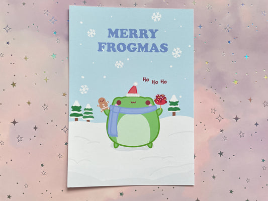 Happy Frog Christmas Card | DIN A6