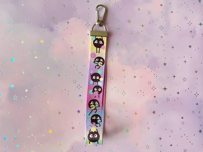 Soot Sprite Lanyard with Keychain | Susuwatari Charm