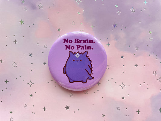 Purple Ghost Button | Fanmade ghost creature inspired by retro anime/games