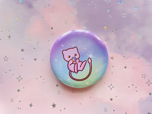 Mew Button | Magical Bubble Badge
