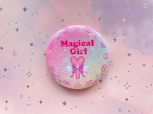 Magical Girl Button | Glitter Mahou Shojo