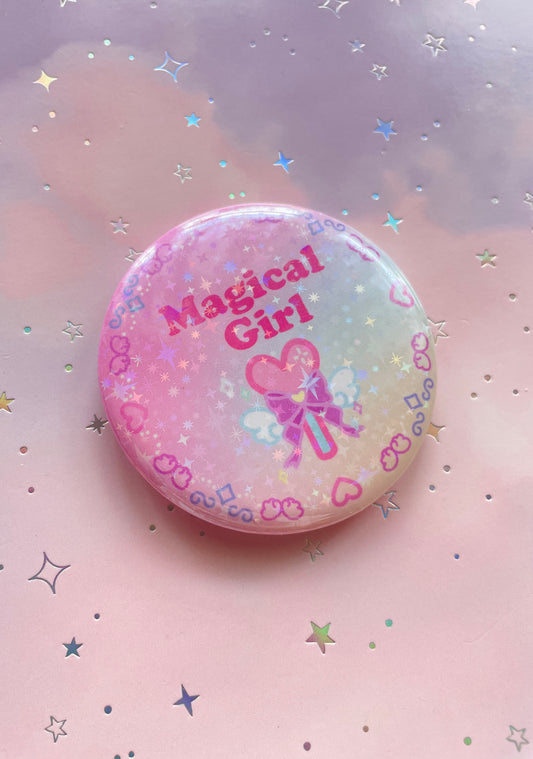 Magical Girl Button | Glitter Mahou Shojo