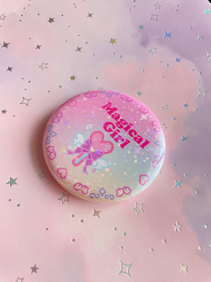 Magical Girl Button | Glitter Mahou Shojo