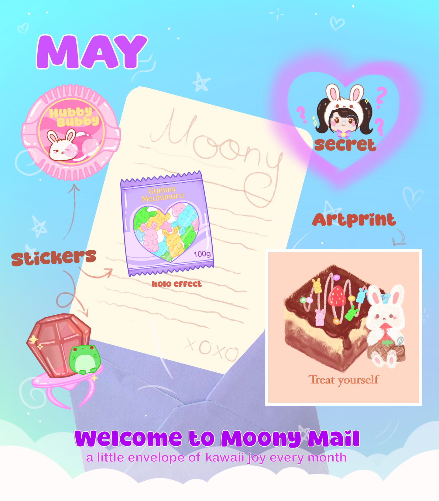 Moony Mail - Snail Mail Club MAY Catch Up
