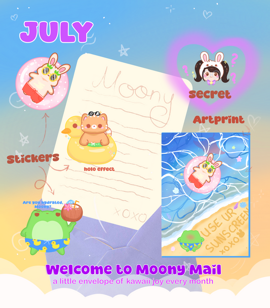 Moony Mail - Snail Mail Club JULY Catch Up
