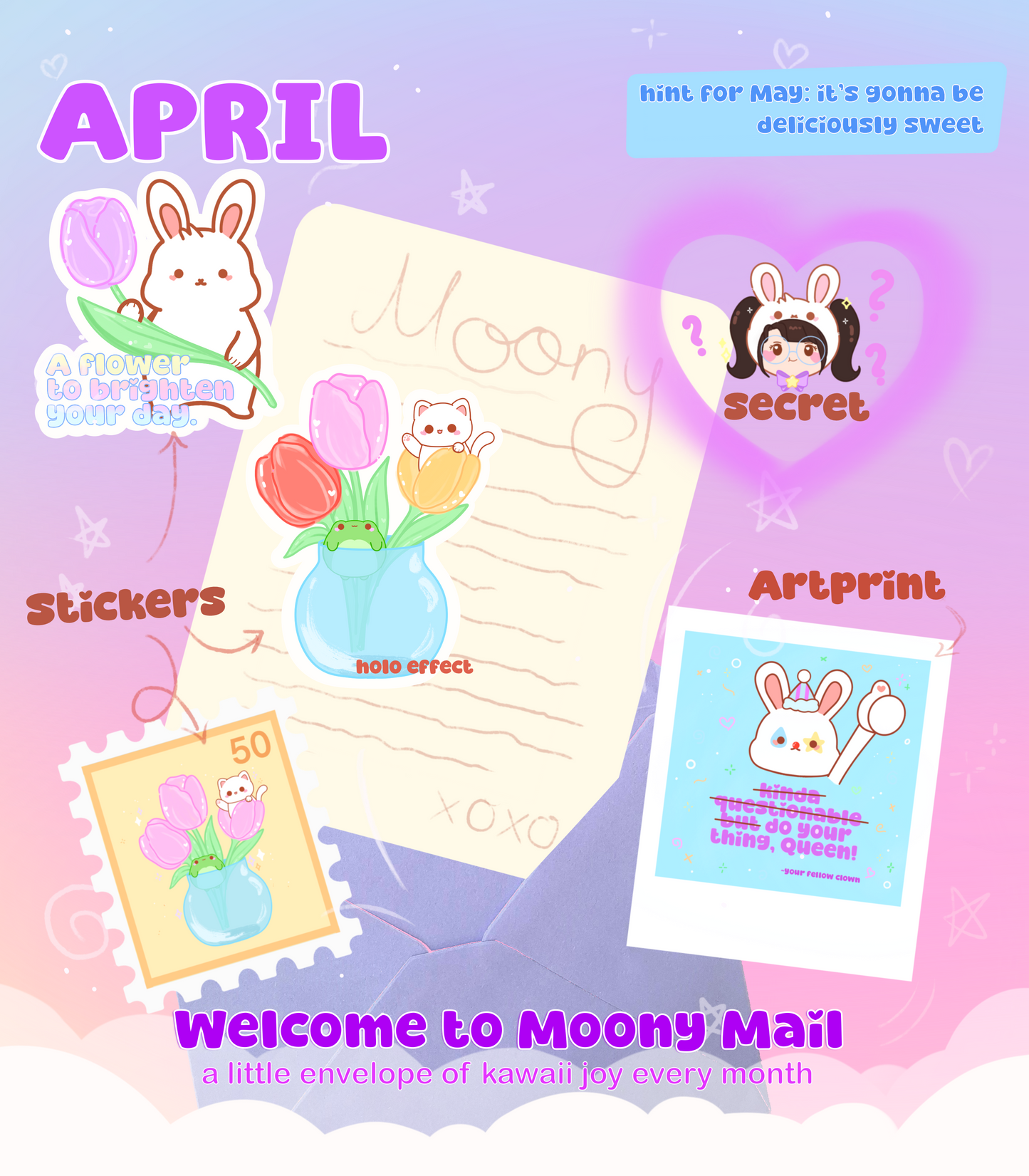 Moony Mail - Snail Mail Club APRIL Catch Up
