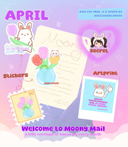 Moony Mail - Snail Mail Club APRIL Catch Up
