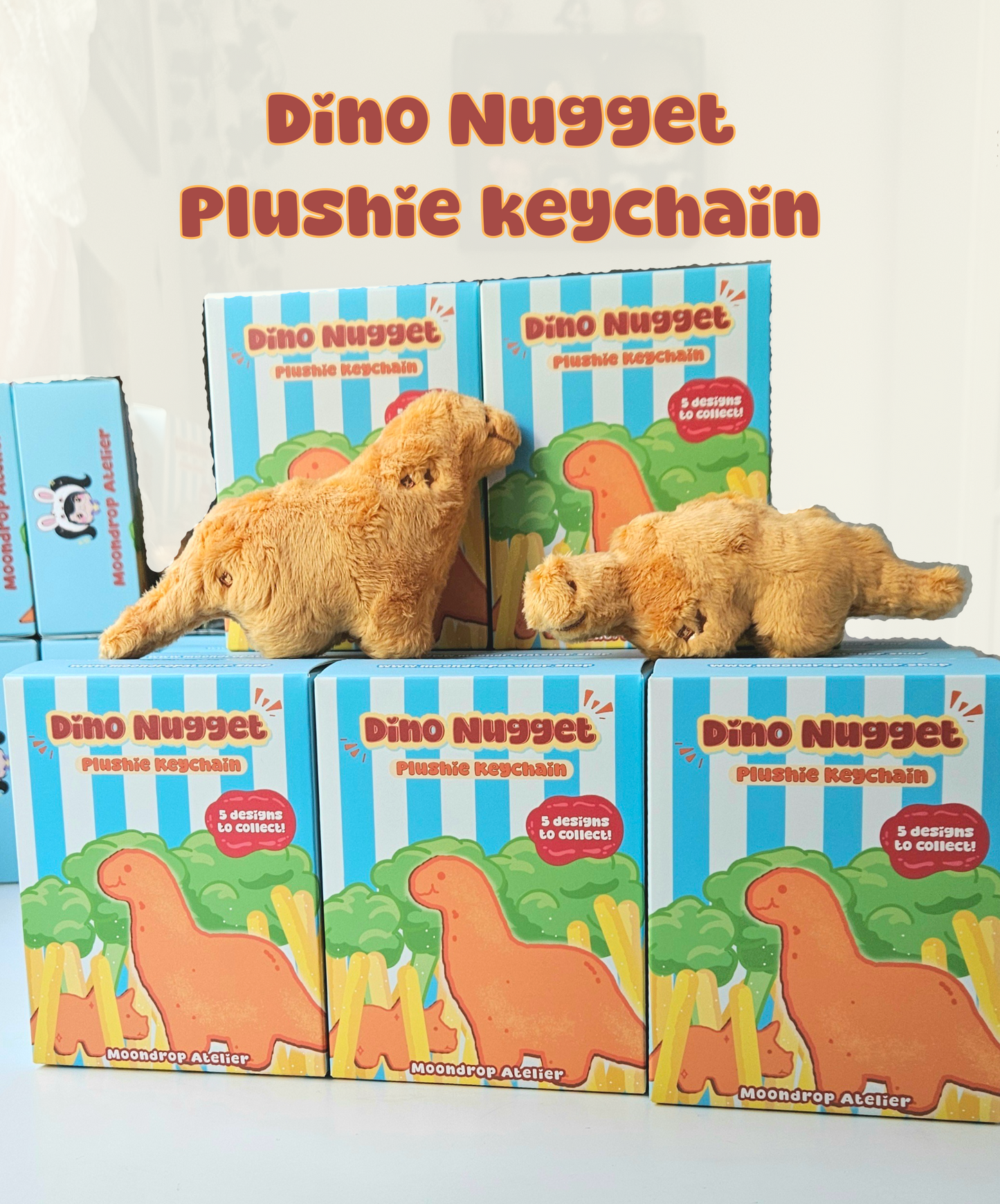 Dino Nugget Plushie Keychain Blind Box