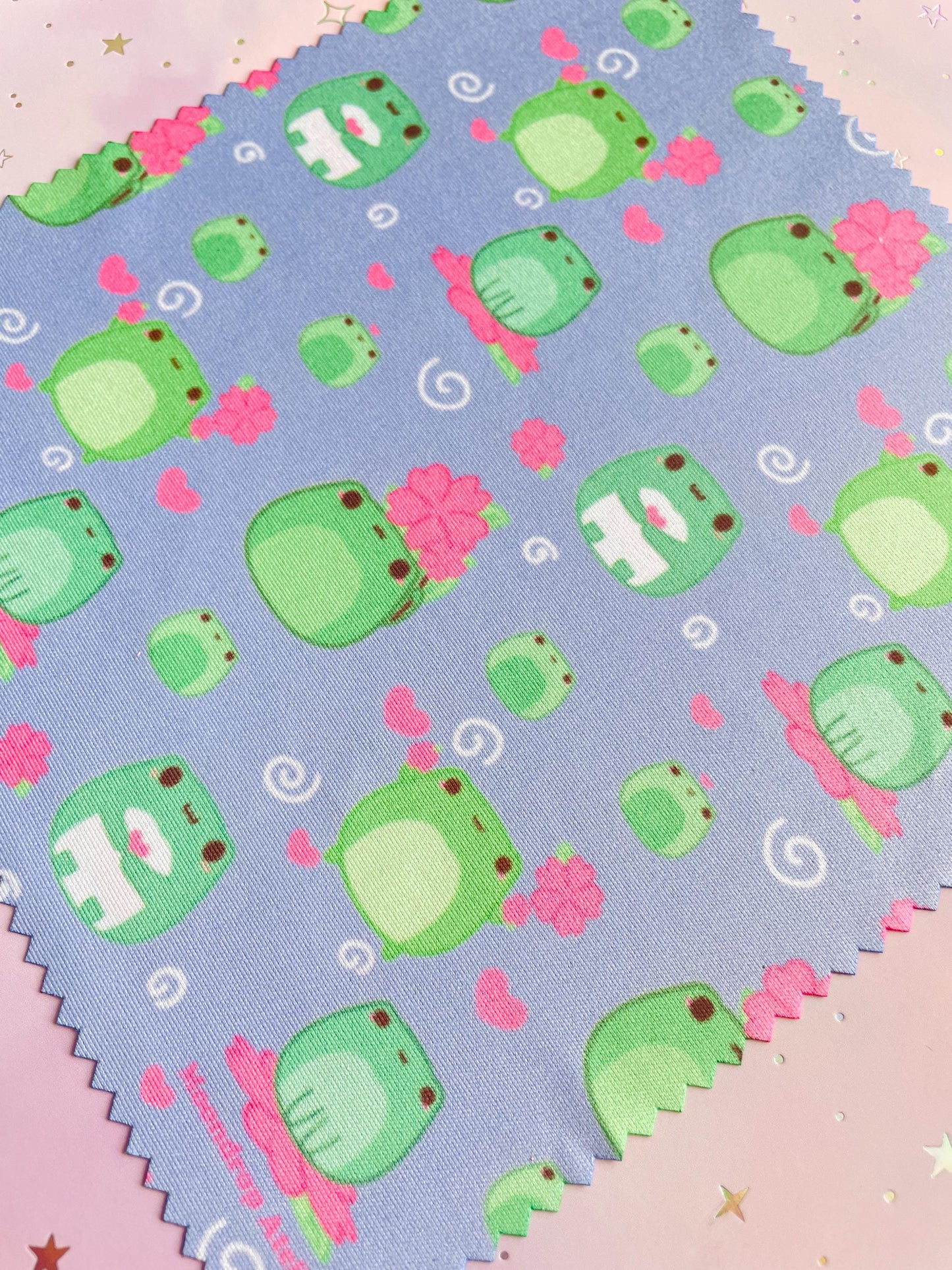 Sakura Frog Microfiber Cloth | Double sided