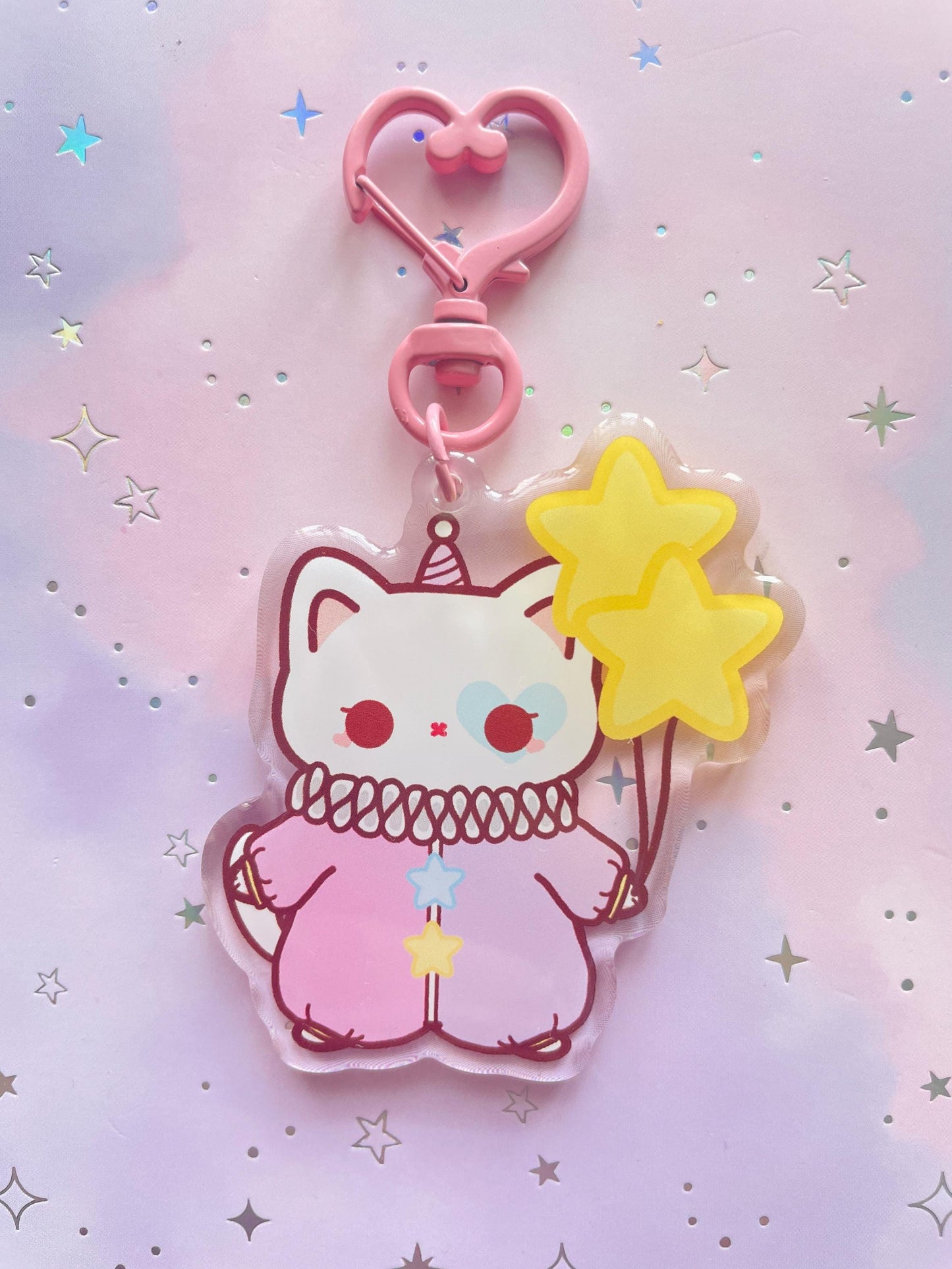 Cat Clown Keychain | Nero | Fabio | Milo