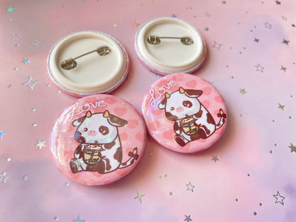 Bubble Tea Cow Button