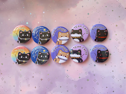 Katzen Button | Shiba Inu Badge | Statement Buttons