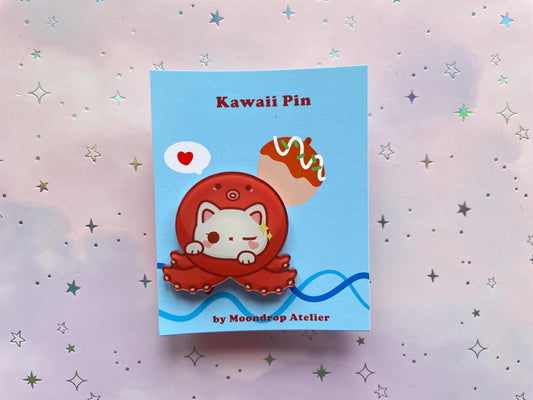Cat Pin Takoyaki Pin