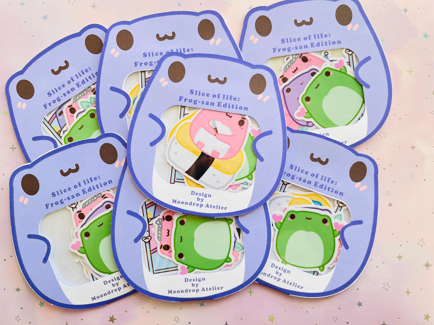 Kawaii Frog Sticker Pack | Slife of Life: Frog San Sticker Set|
