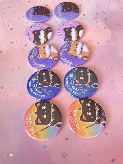 Katzen Button | Shiba Inu Badge | Statement Buttons