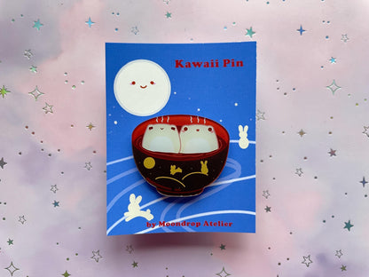 Mochi Soup Frog Pin | Miso Soup Frog Pin