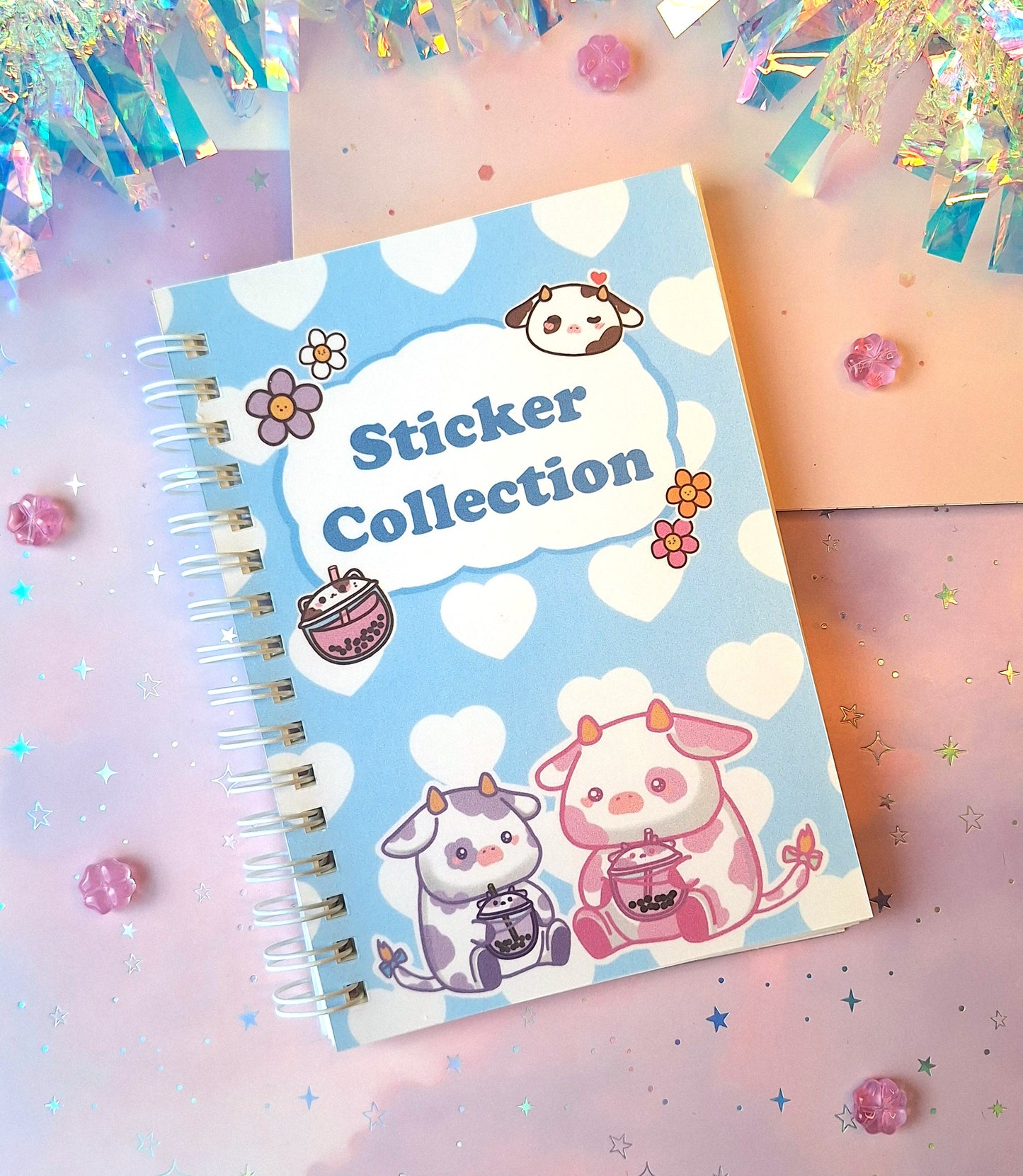 Bubble Tea Cow Sticker Album | DIN A6