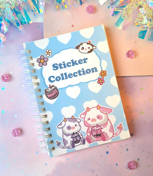 Bubble Tea Cow Sticker Album | DIN A6