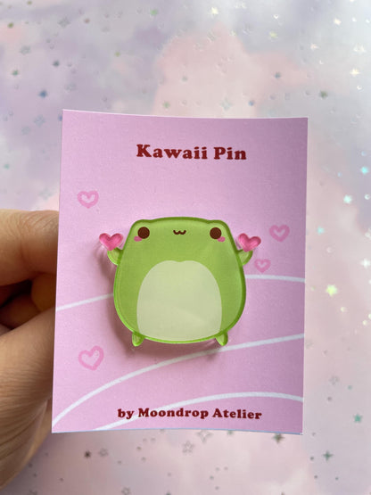 Heart Frog Pin | Lovely Frog Pin