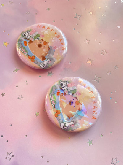 Capybara Button | Happybara Badge