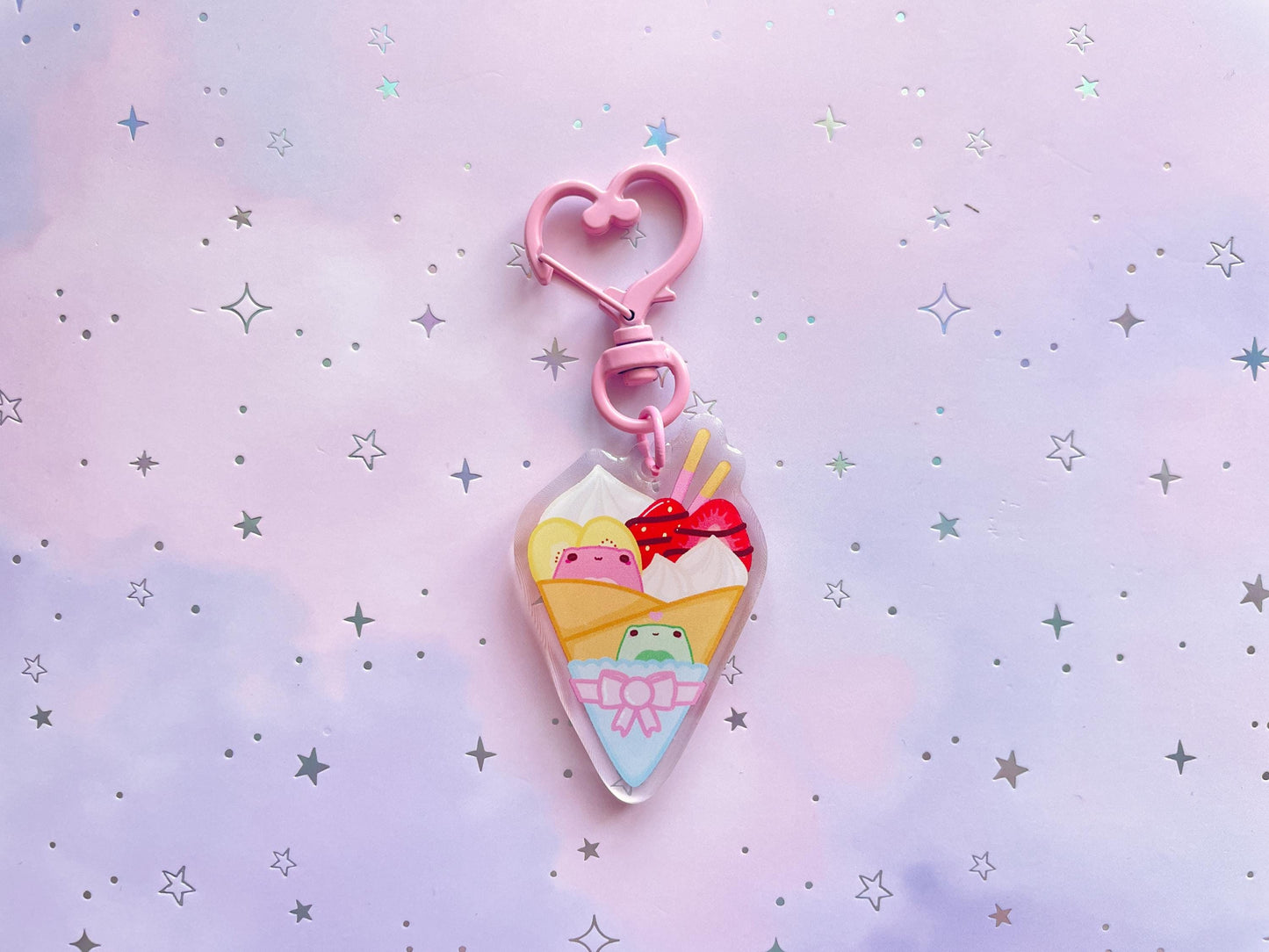 Frog Japanese Crepe Keychain