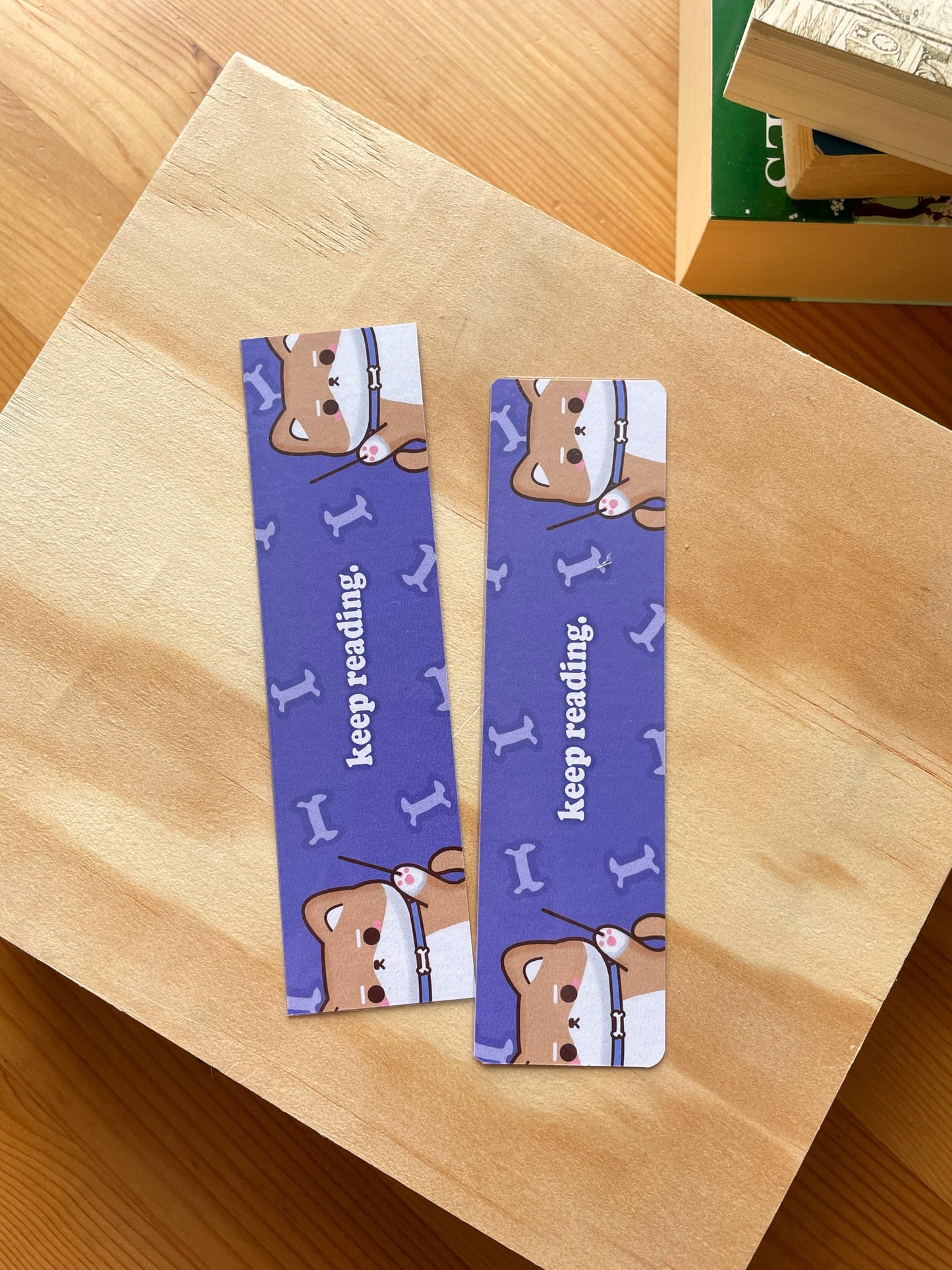 Daruma Shiba Inu Bookmark | double sided