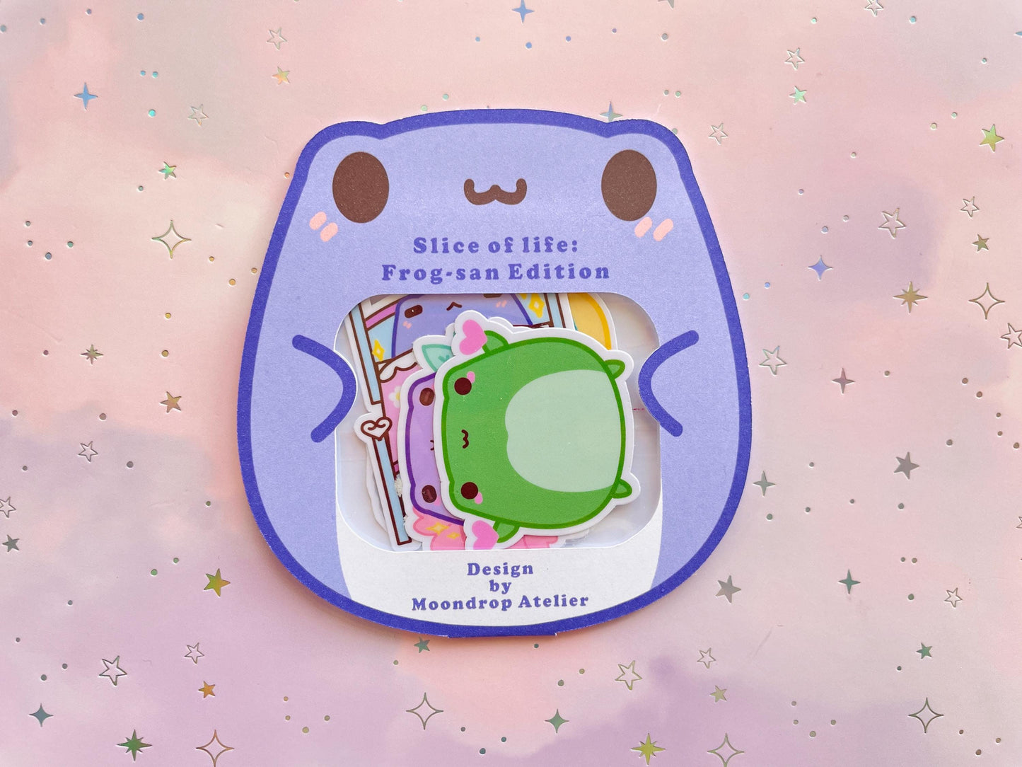 Kawaii Frog Sticker Pack | Slife of Life: Frog San Sticker Set|