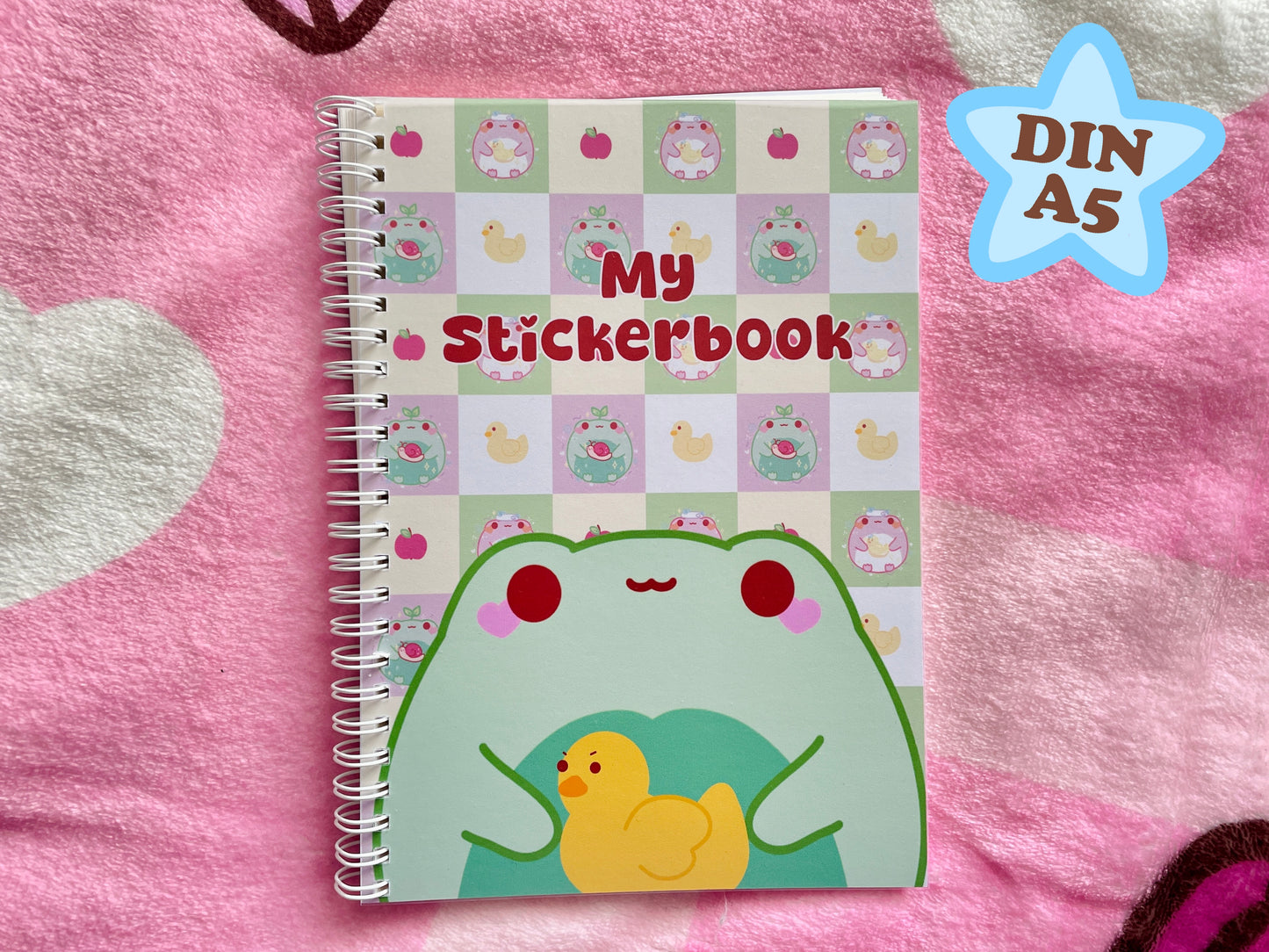 Silly Frog Duo Sticker Album | Reusable Stickerbook | DIN A5