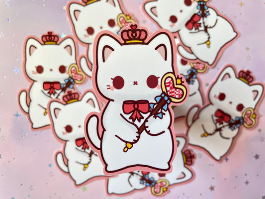 Cat Queen Aufkleber | Kawaii Cat Sticker