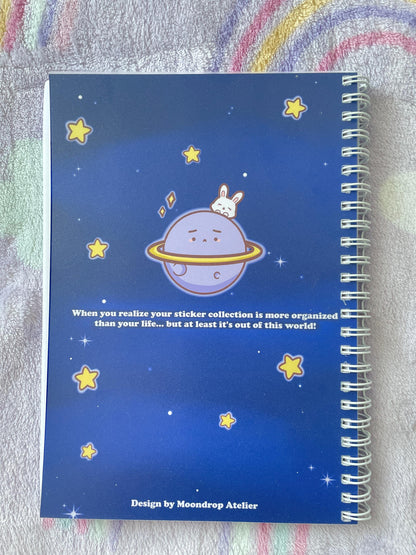 Bunny Astronaut Planet Sticker Album | DIN A5