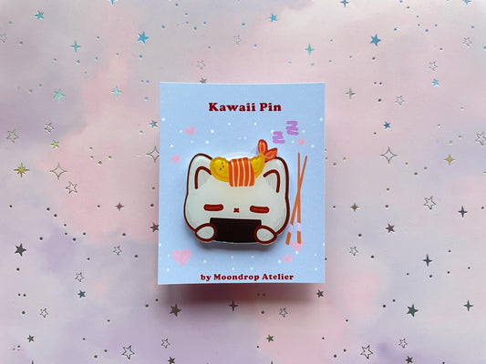 Onigiri Tempura Ebi Cat Pin