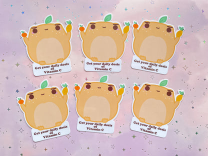 Frosch Vitamin Sticker Kawaii