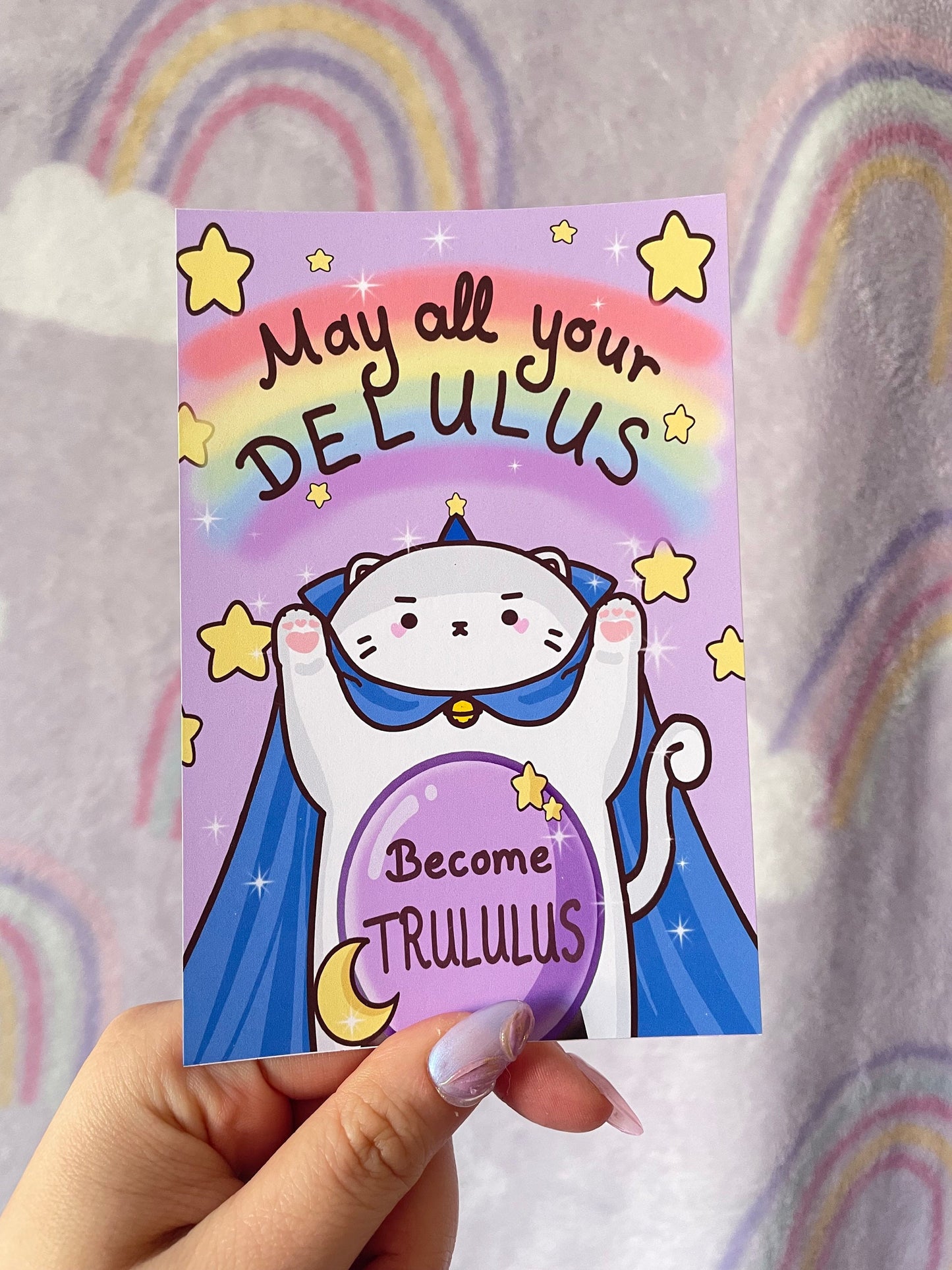 Delulu Magician Cat Artprint | DIN A6