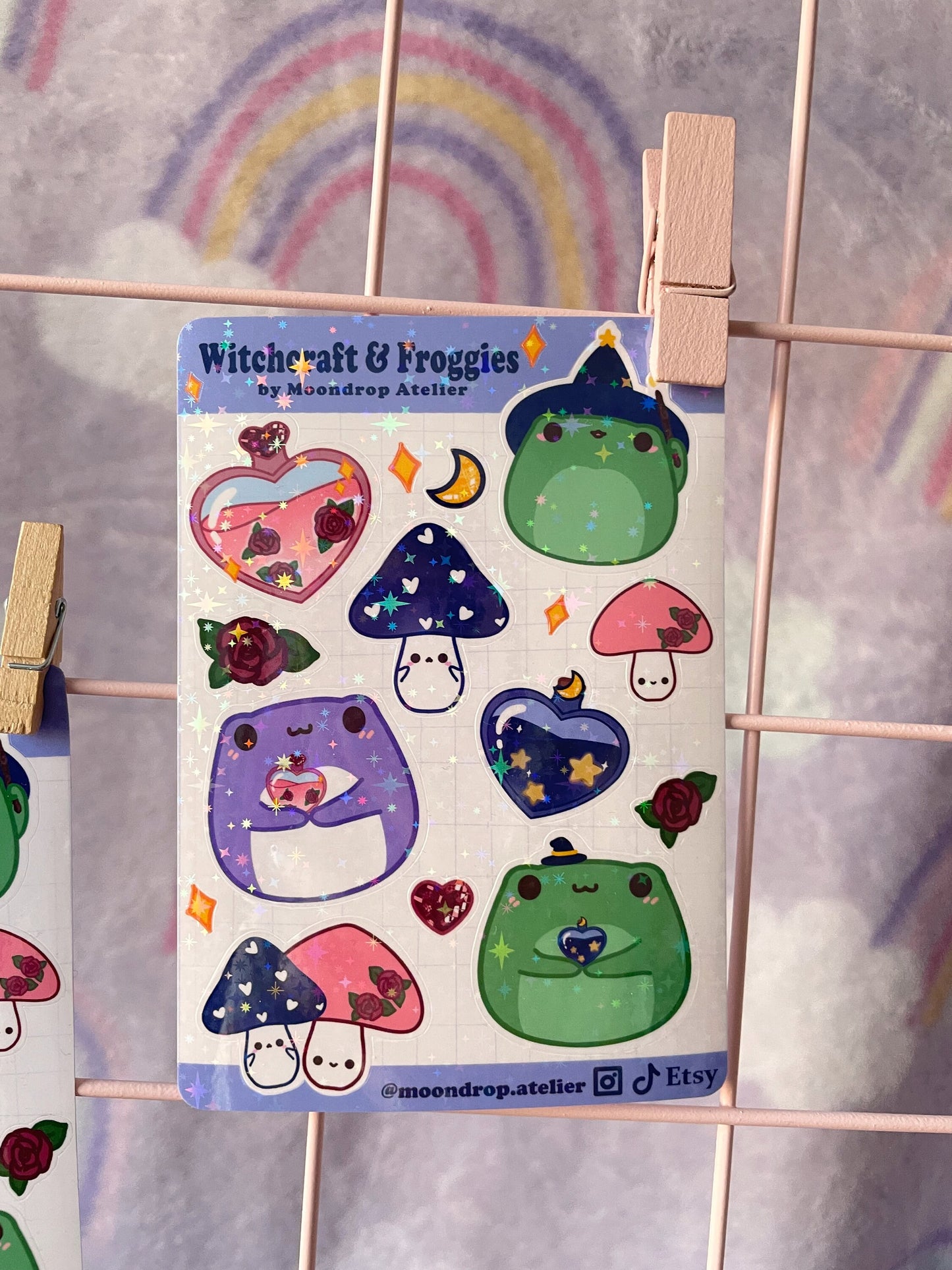 Magic Witchcraft Frog Stickersheet