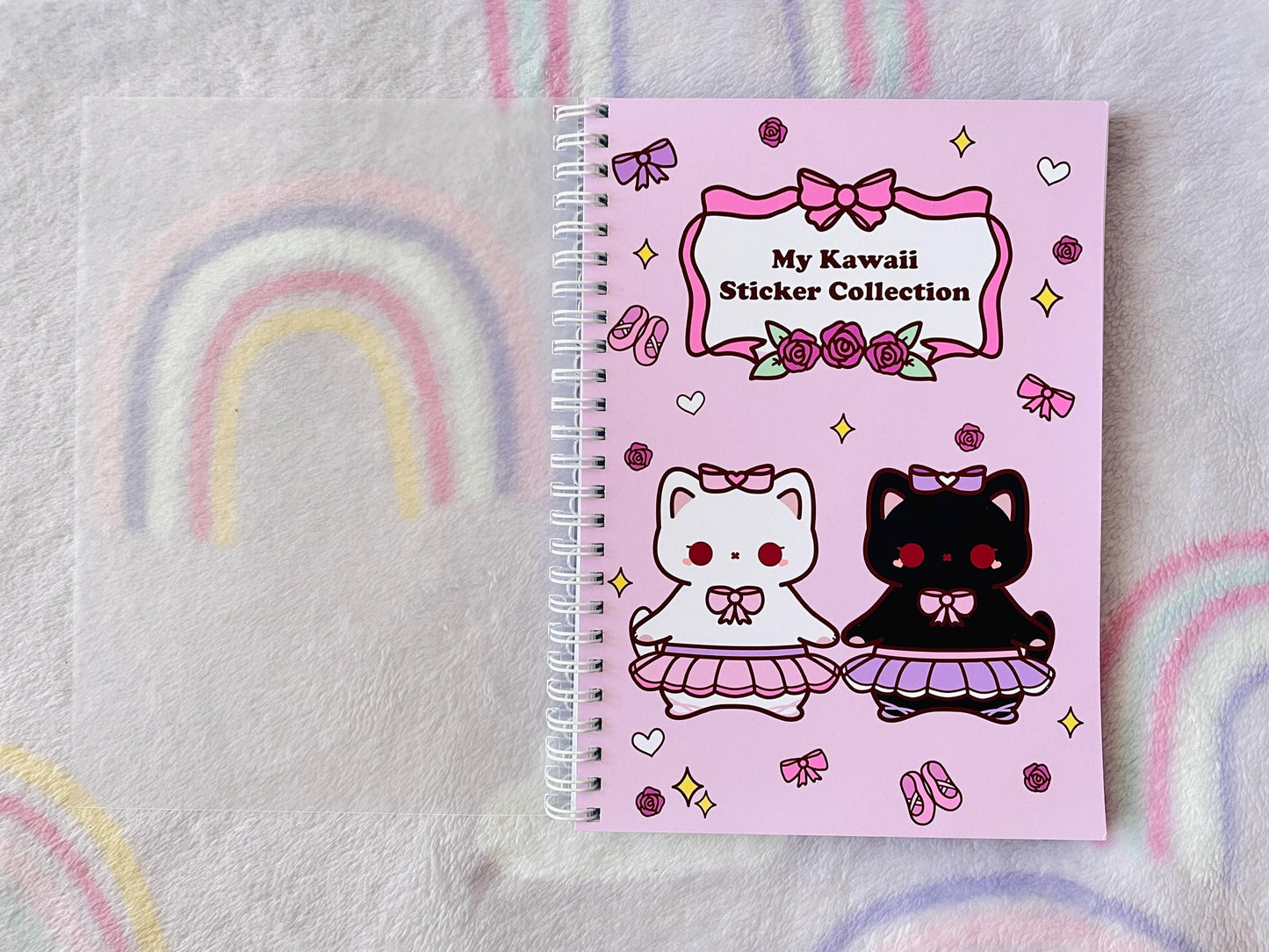 Ballerina Cat Sticker Album | Reusable Stickerbook | DIN A5