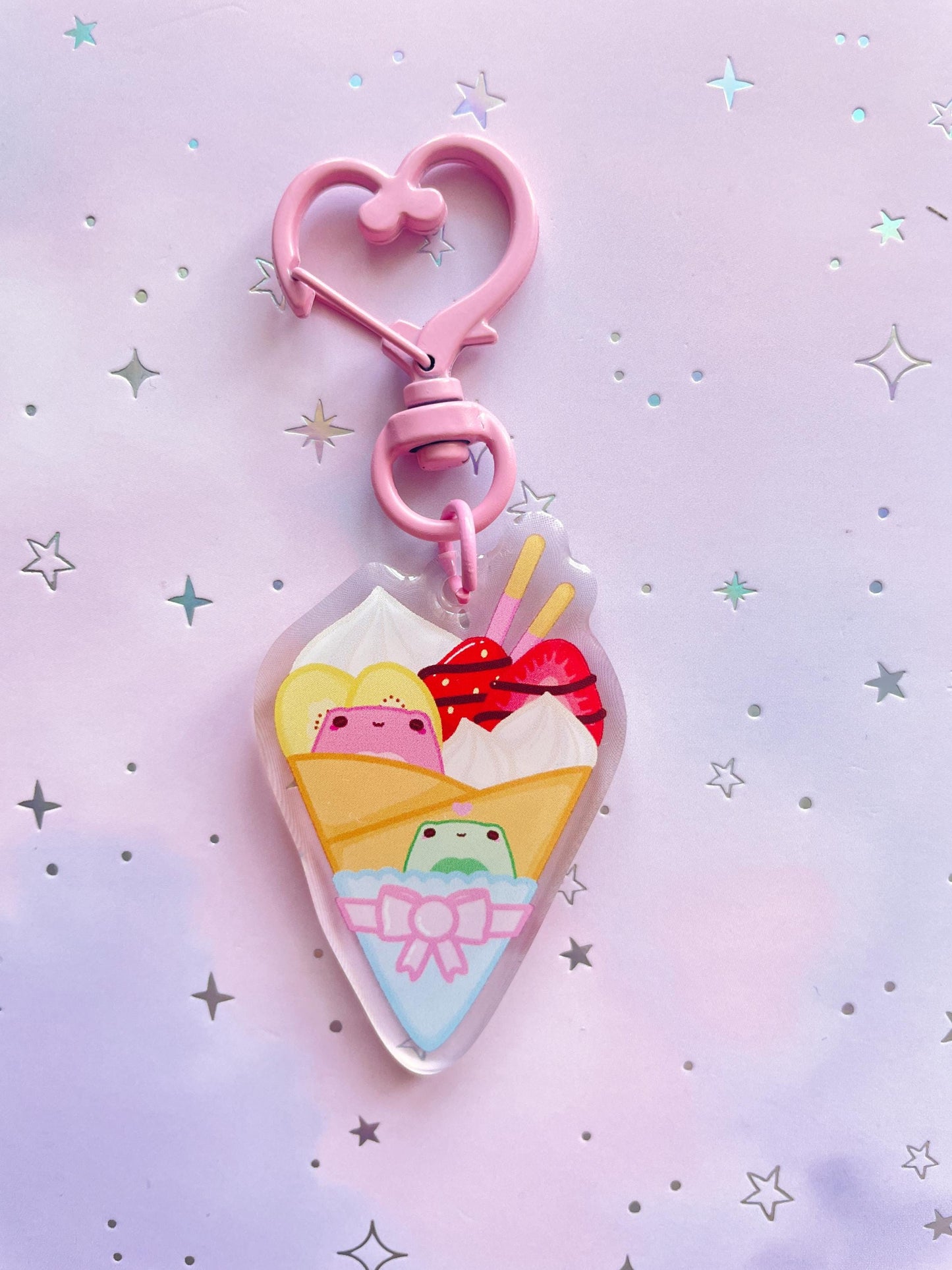 Frog Japanese Crepe Keychain