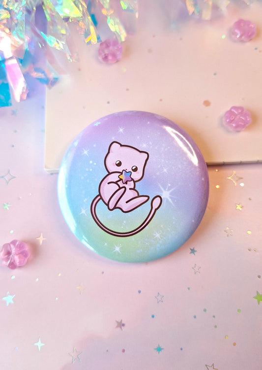 Mew Button | Magical Bubble Badge