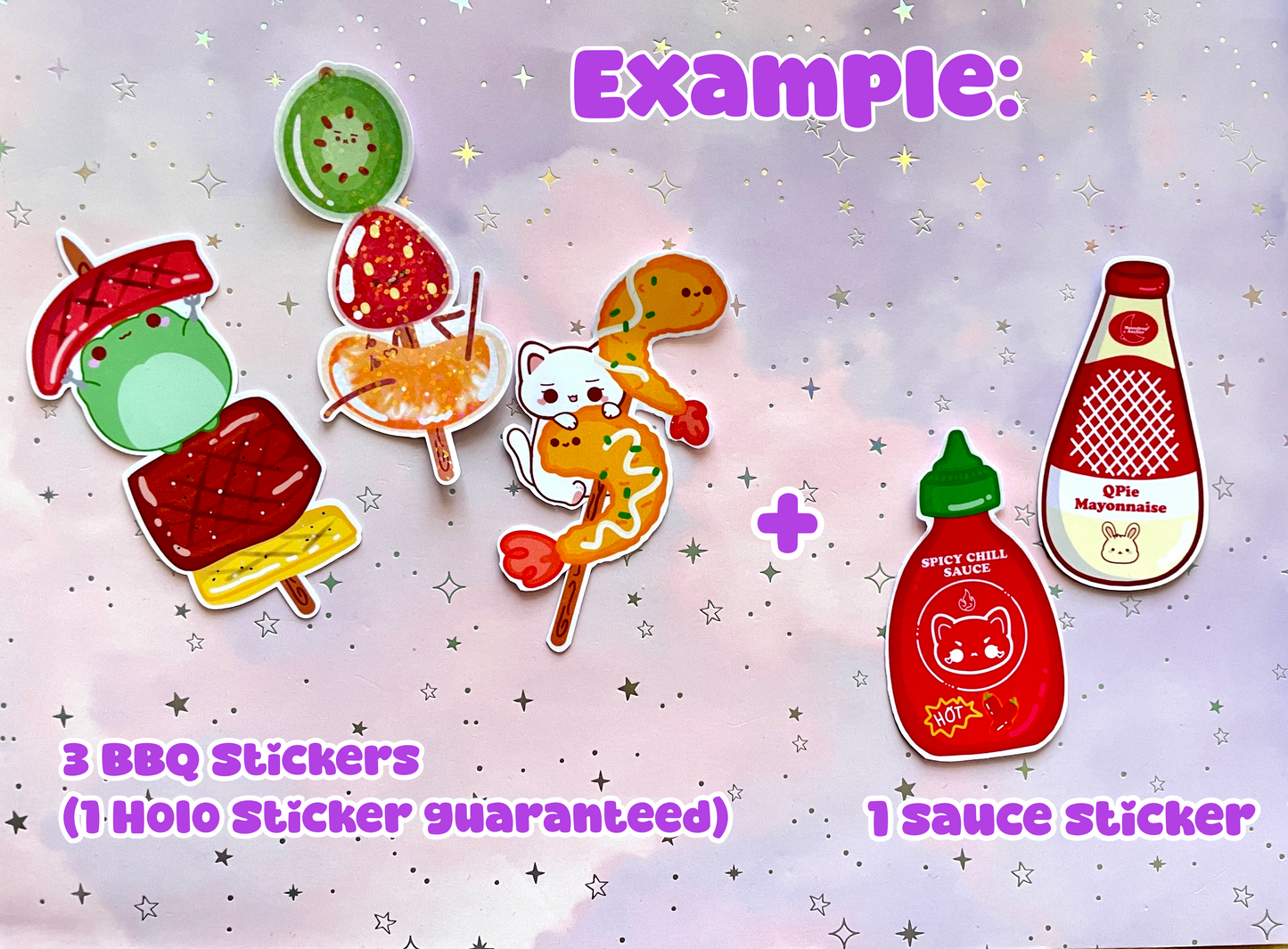 Mochimaru's BBQ Mytsery Stickerpack